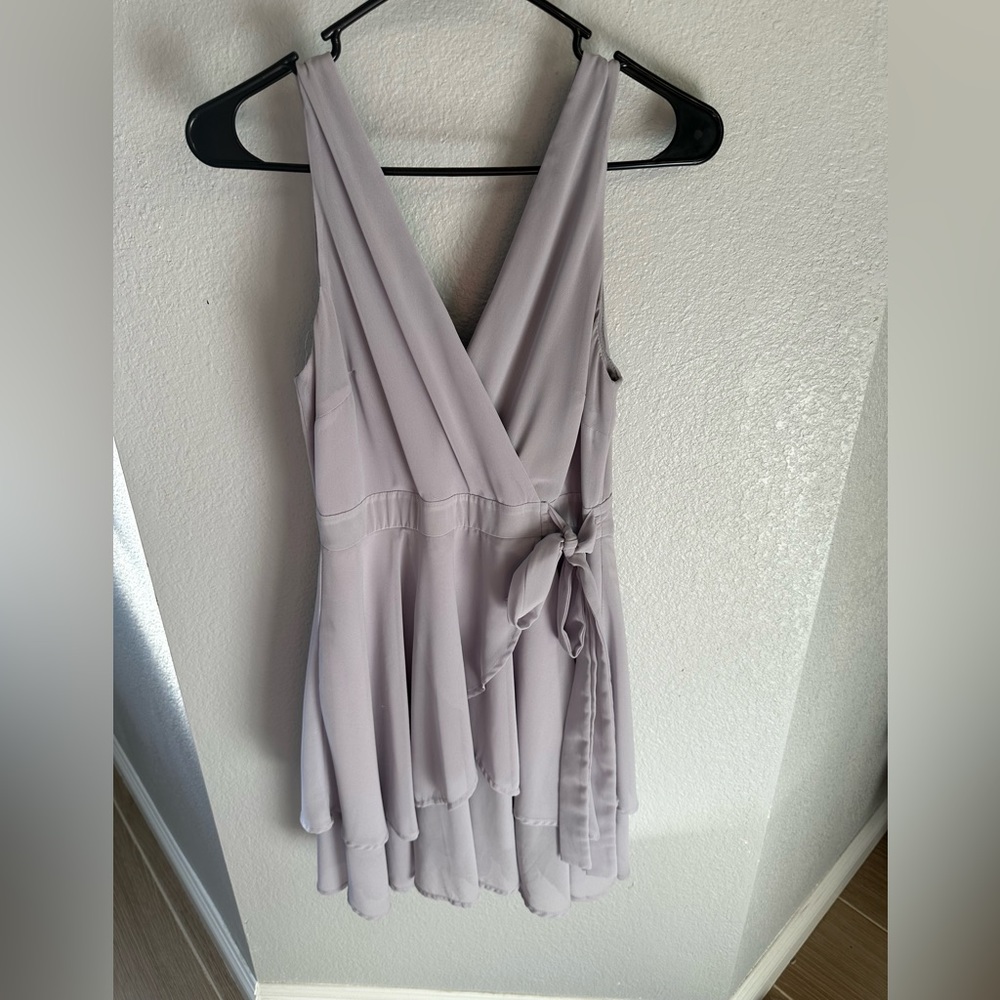 Windsor purple flowy wrap dress